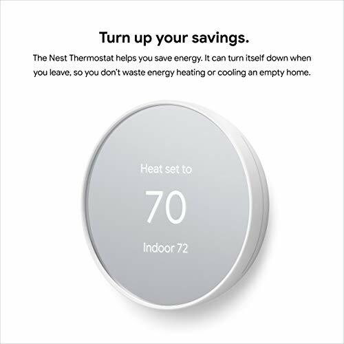 Nest thermostat displaying heat set to 70, indoor 72.